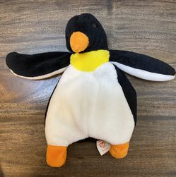 TY Beanie babies Penguin Waddle approximately 7” Tall Thumbnail