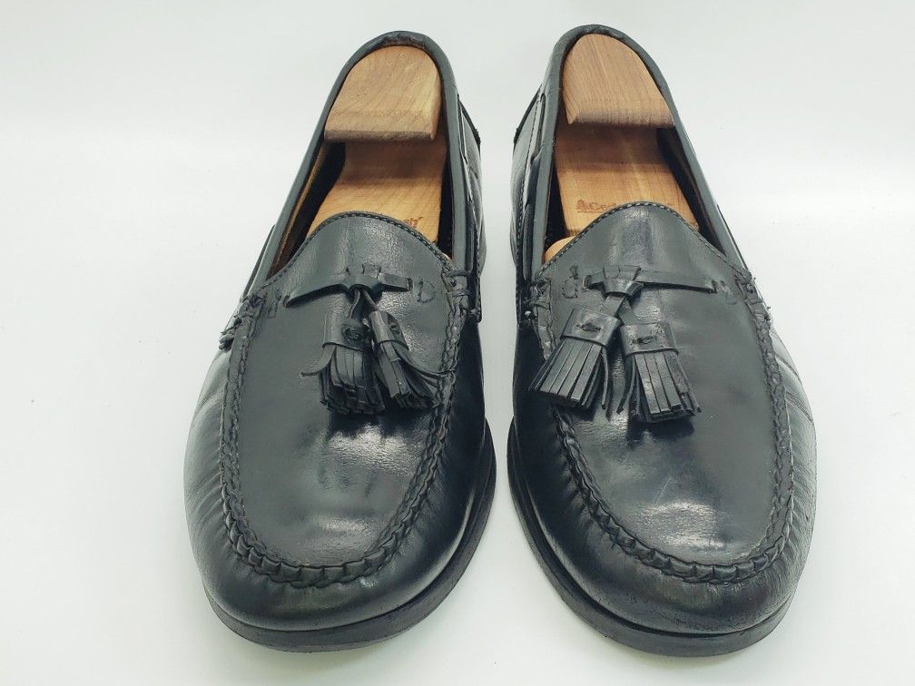 Cole Haan Men's Black Tassel Loafers Dress Shoes Slip On Oxfords Size 11.5 C