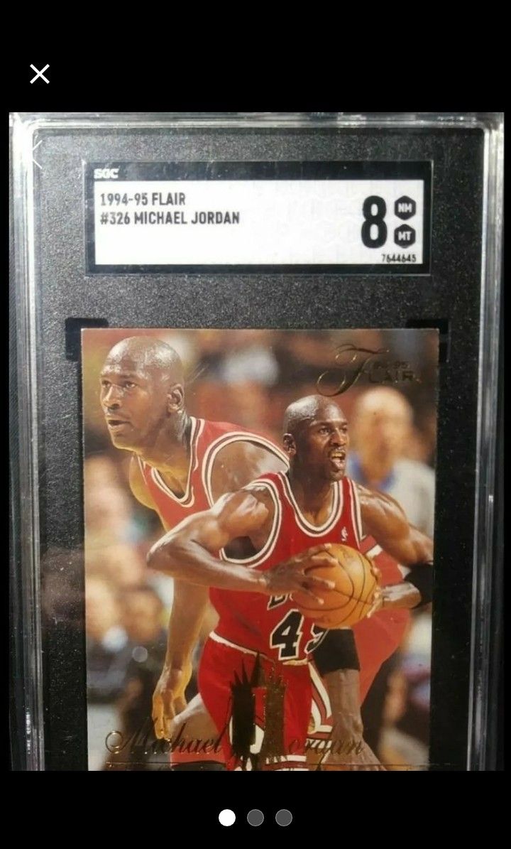94-95,Fleer Flair Michael Jordan Card #326, Graded SGC 8 for Sale in  McKenzie, TN - OfferUp