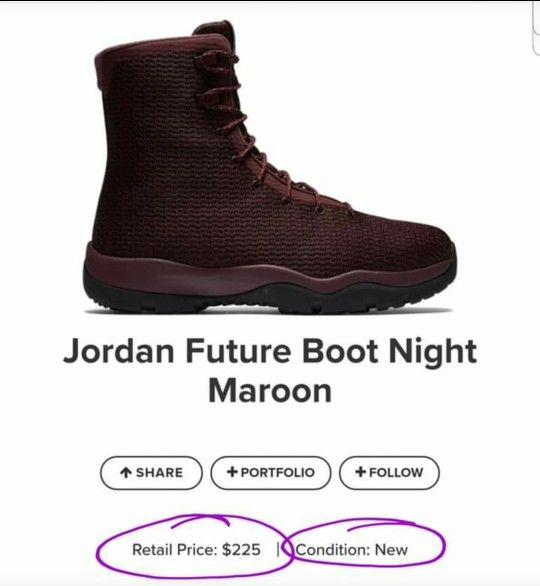 NEW!! Jordan Future Boots