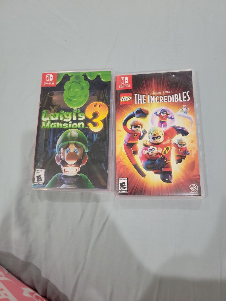 Luigi's Mansion And The Incredibles Nintendo Switch