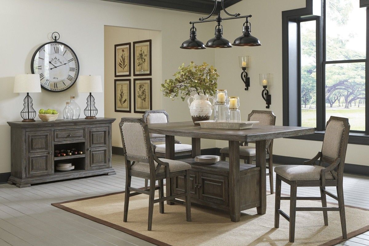 3-7 Days Delivery 🚚🚚. Wyndahl Rustic Brown Counter Height Set