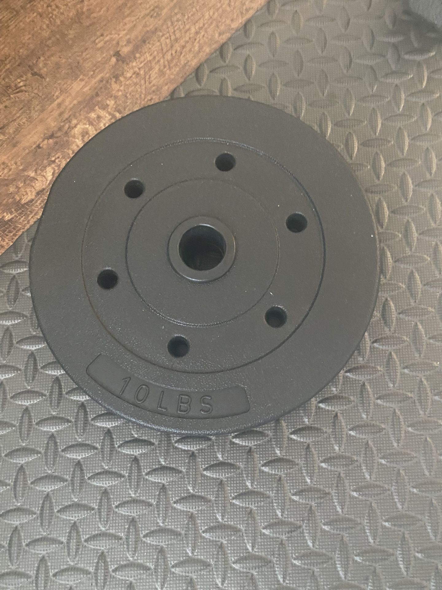 Weights With Olympic Barbell