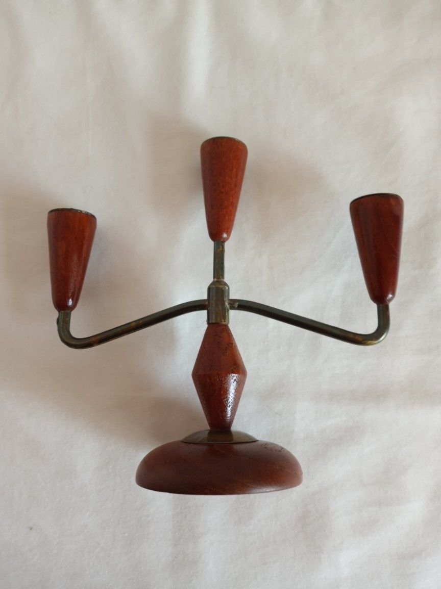 Sml Mid Century Danish Style Candelabra
