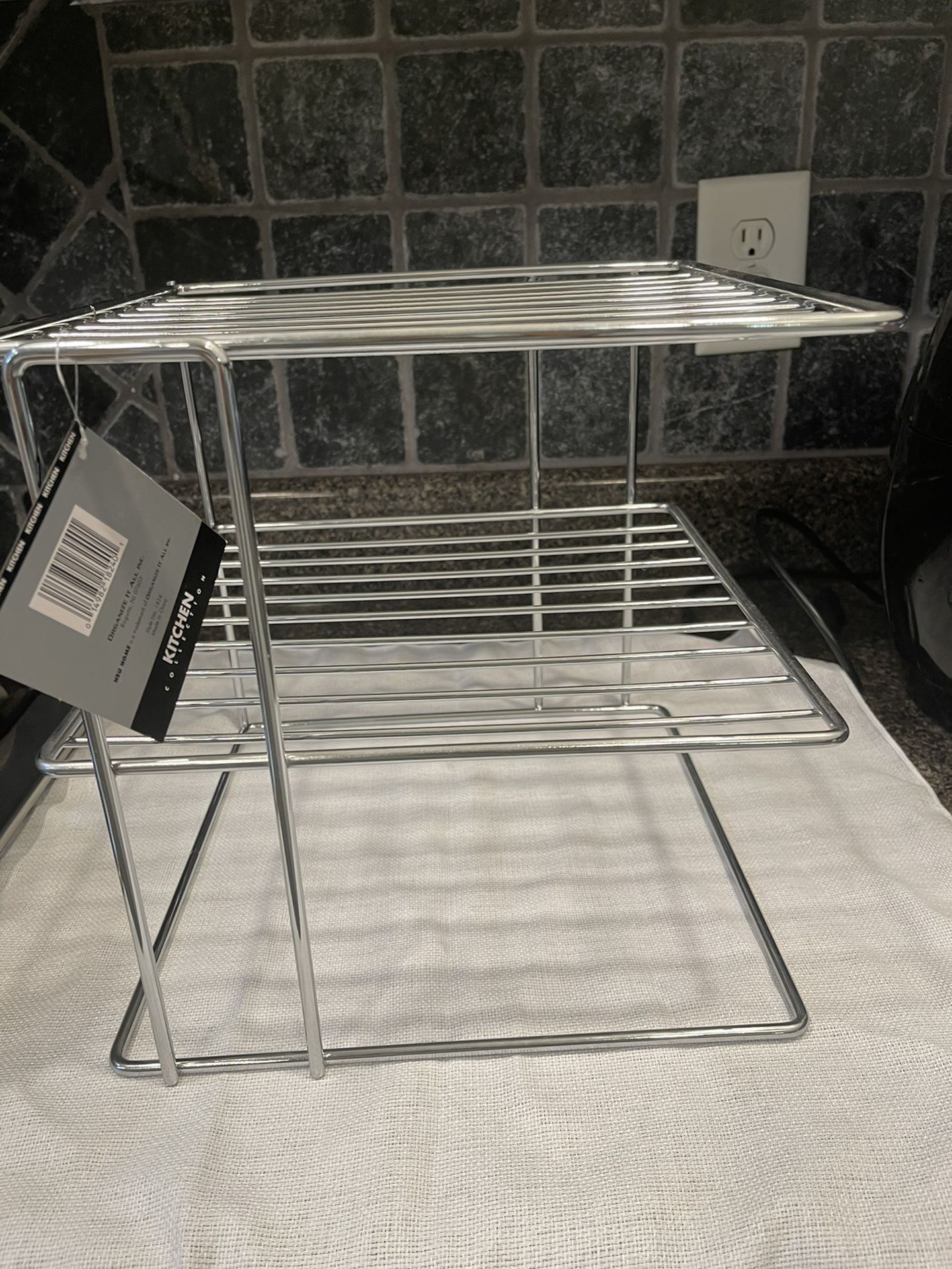 Wedt Elm Kitchen Collection Chrome Corner Shelf