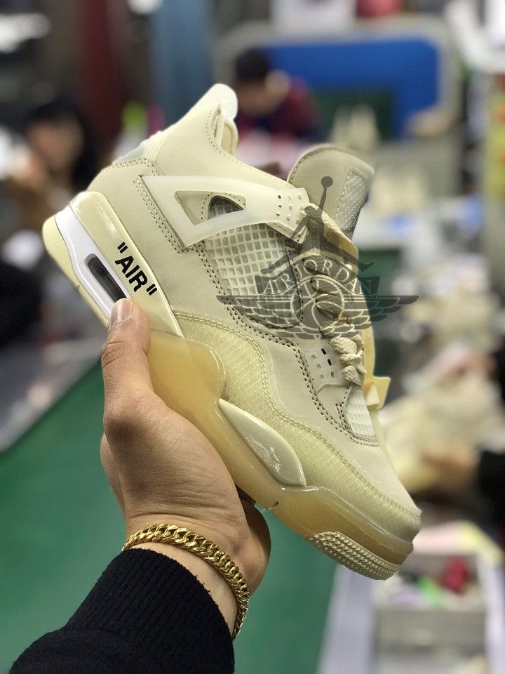 Jordan 4 Retro Off-White Sail Never Used
