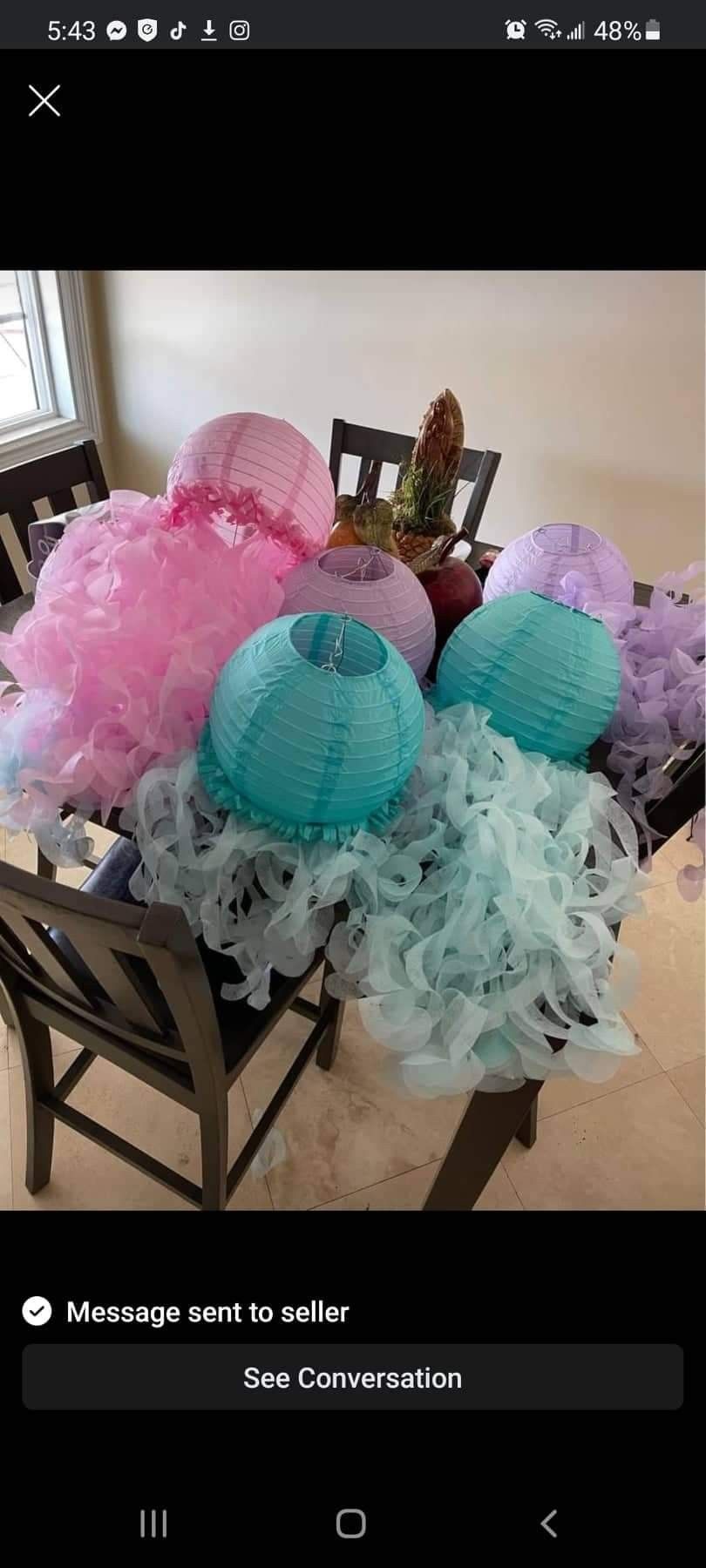 Mermaid Party Decorations And Dress