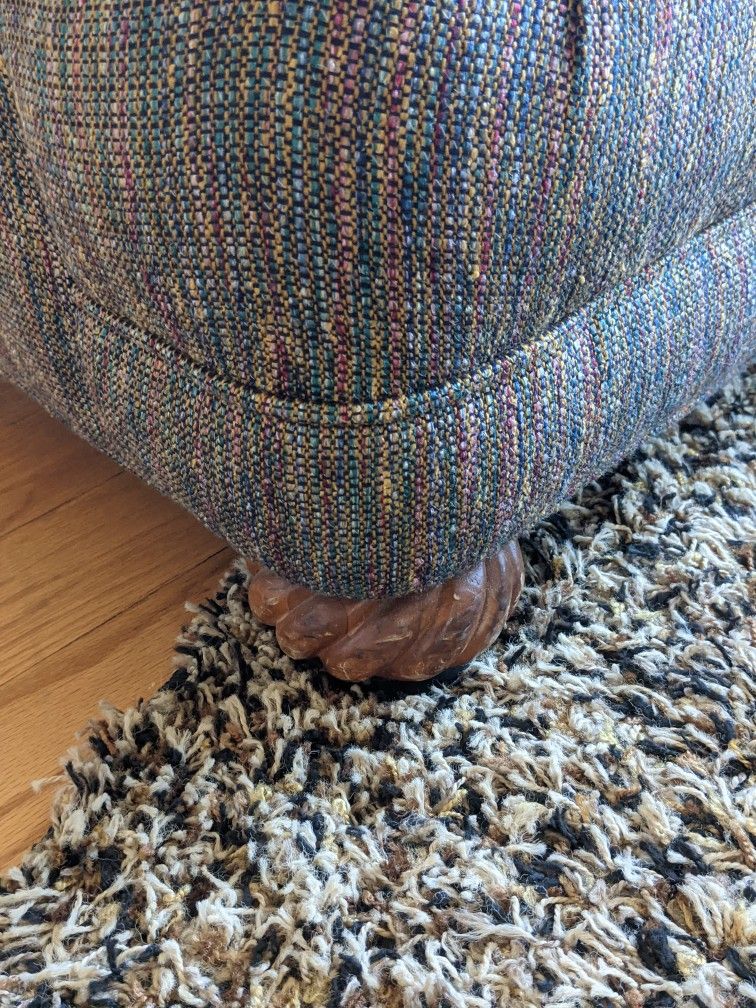 Pair Of Bassett Chairs With Matching Ottoman