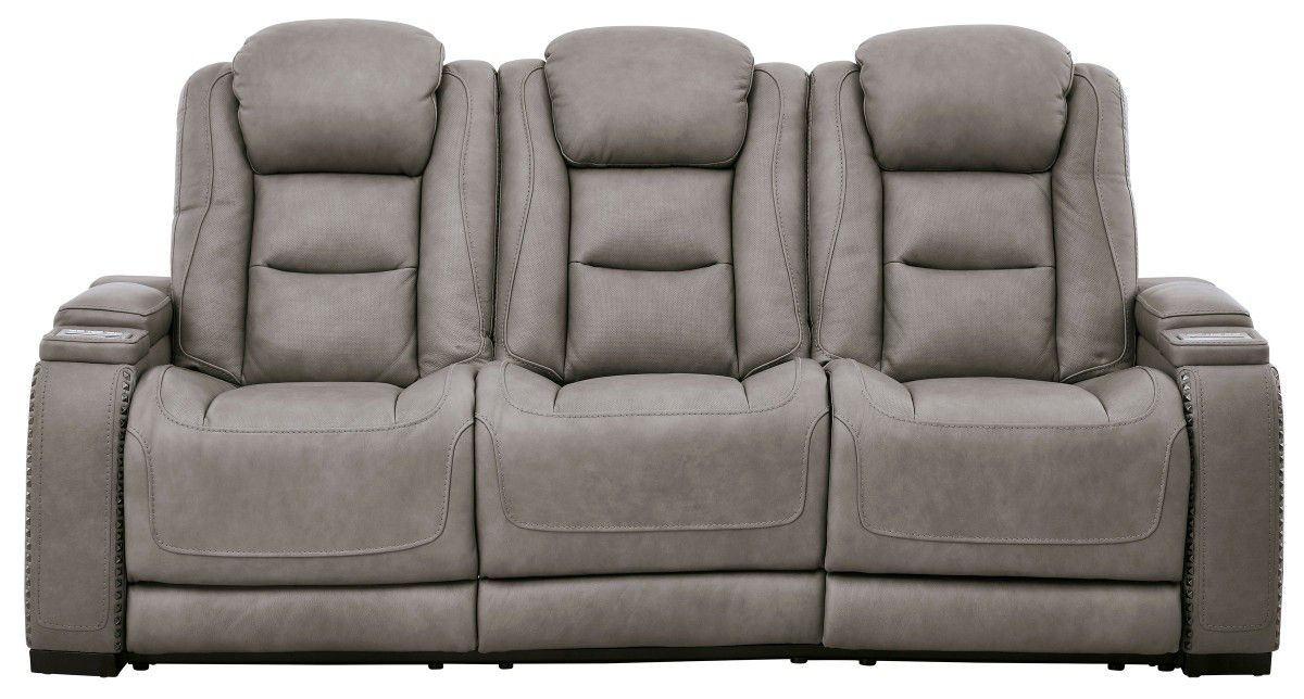 🌼The Man-Den Gray Power Reclining Sofa

