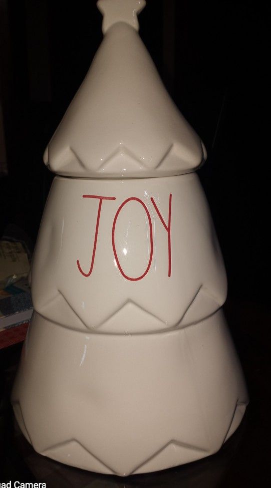 Rae Dunn Christmas Cookie Jar And Dog Bowl