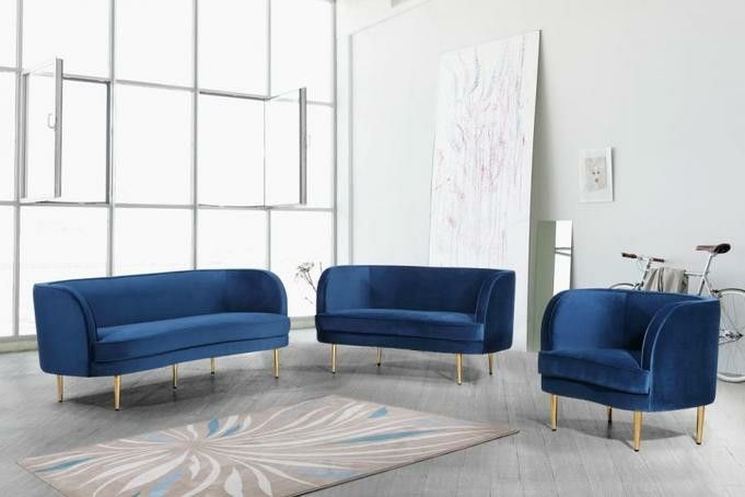 Vivan Velvet Navy Living Room Set
by Meridian
3-7 Days Delivery