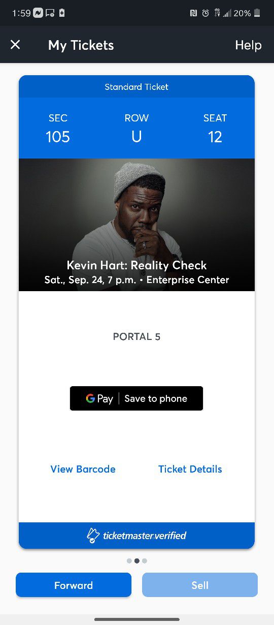 Kevin Hart Sept 24th 7pm