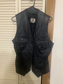 Black Leather Vest Thumbnail