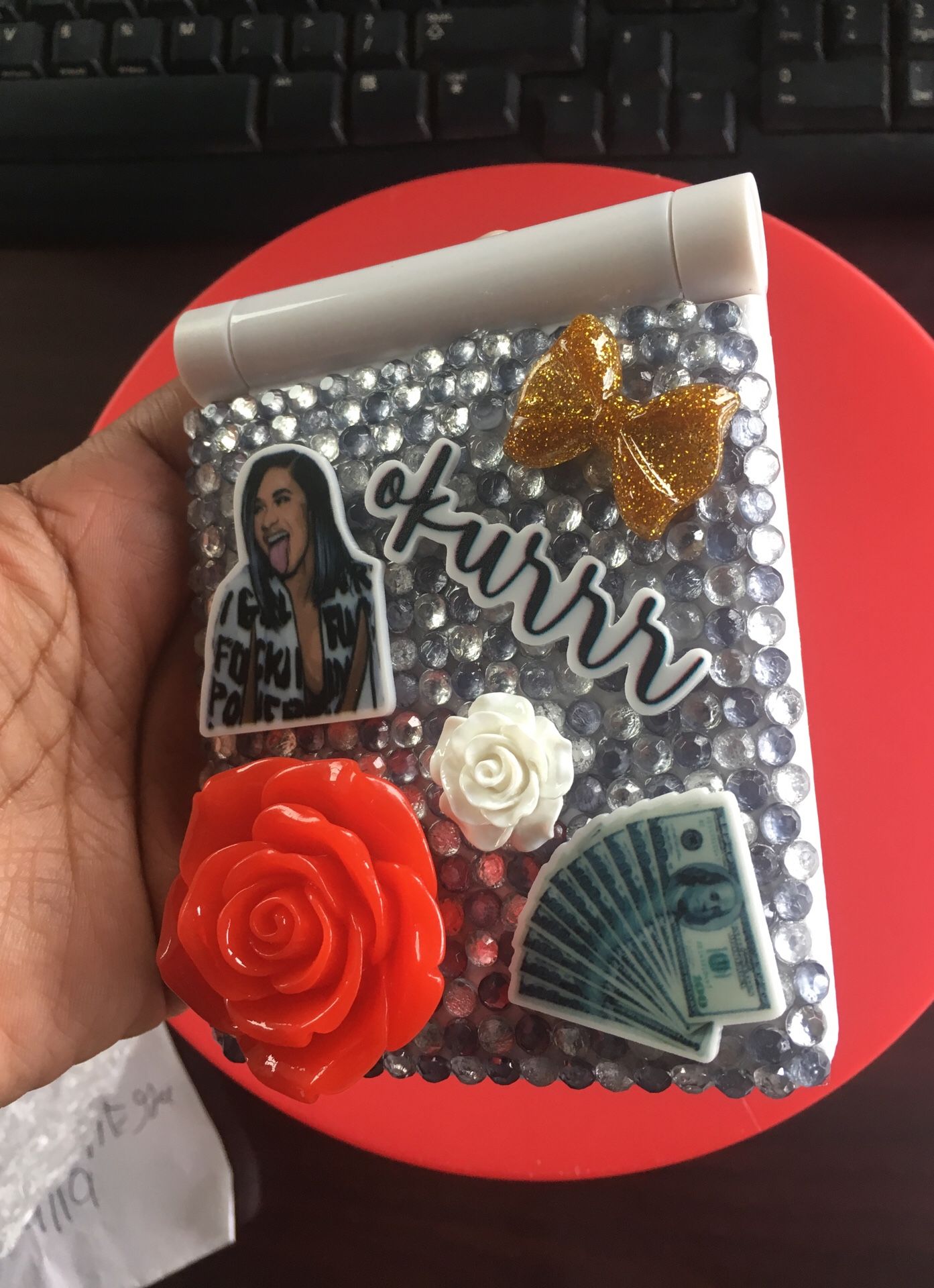 Custom Cardi B LED mirror
