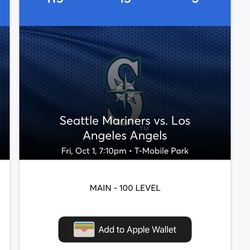 Mariners Tickets Thumbnail