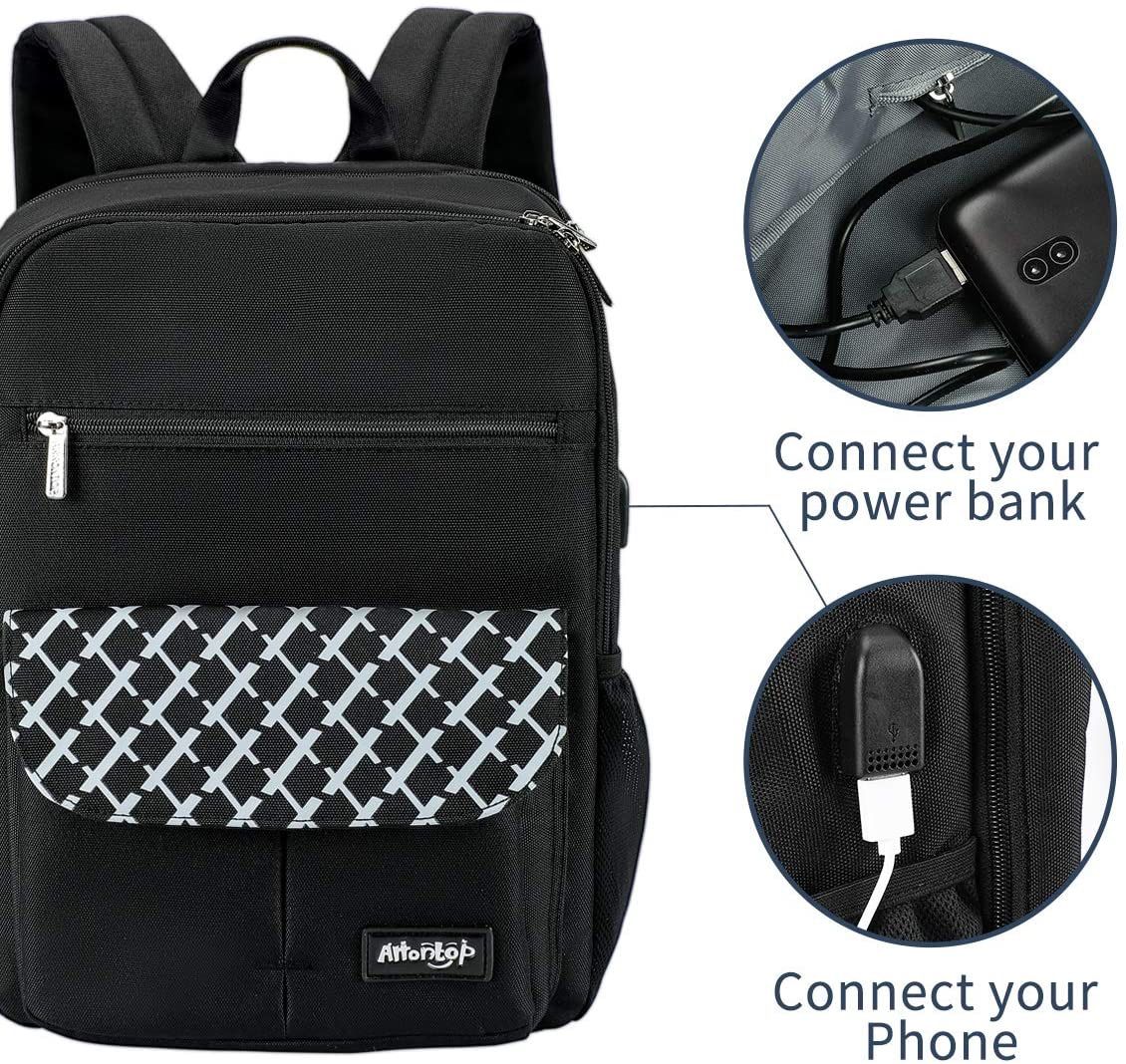 Waterproof Backpack Travel College Bookbags Fits 15.6 inch
