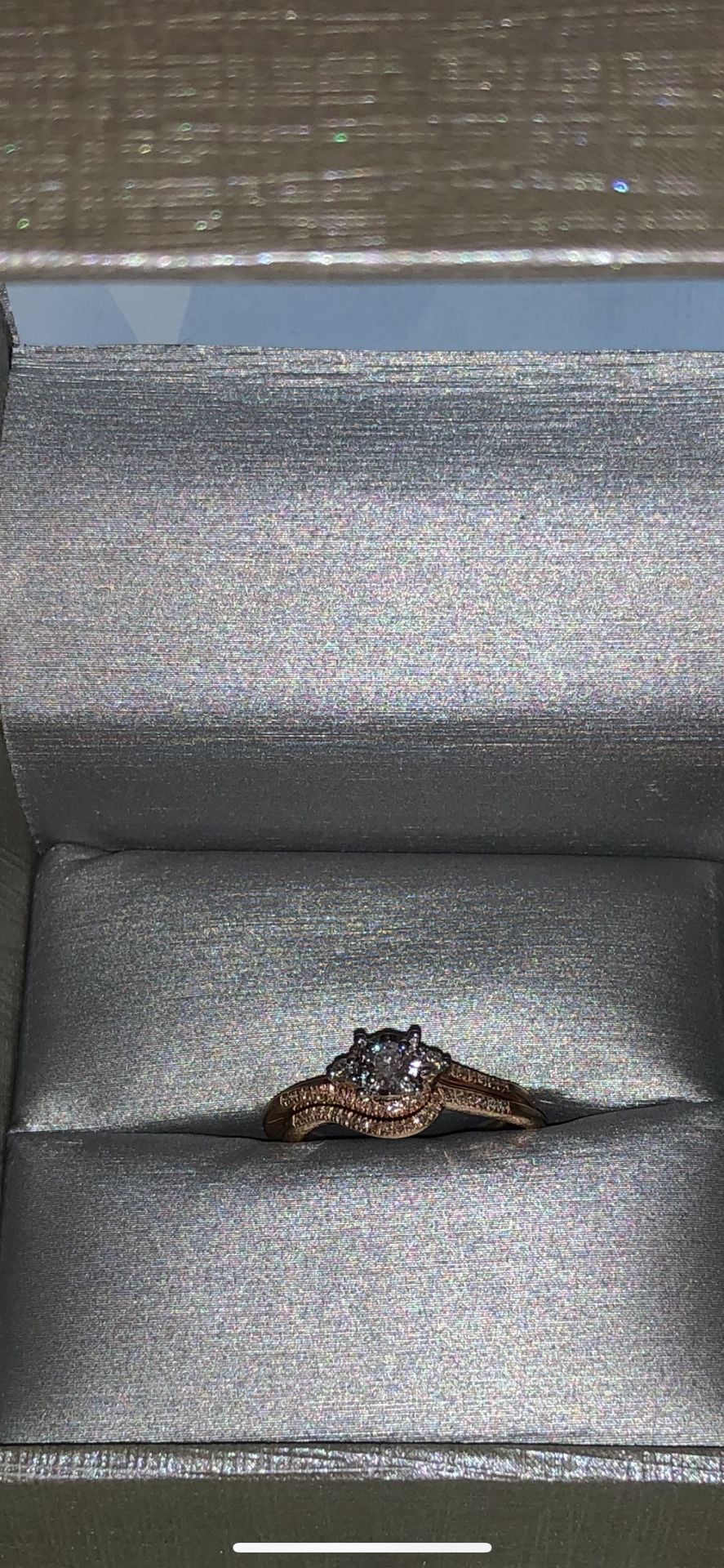Wedding and engagement ring