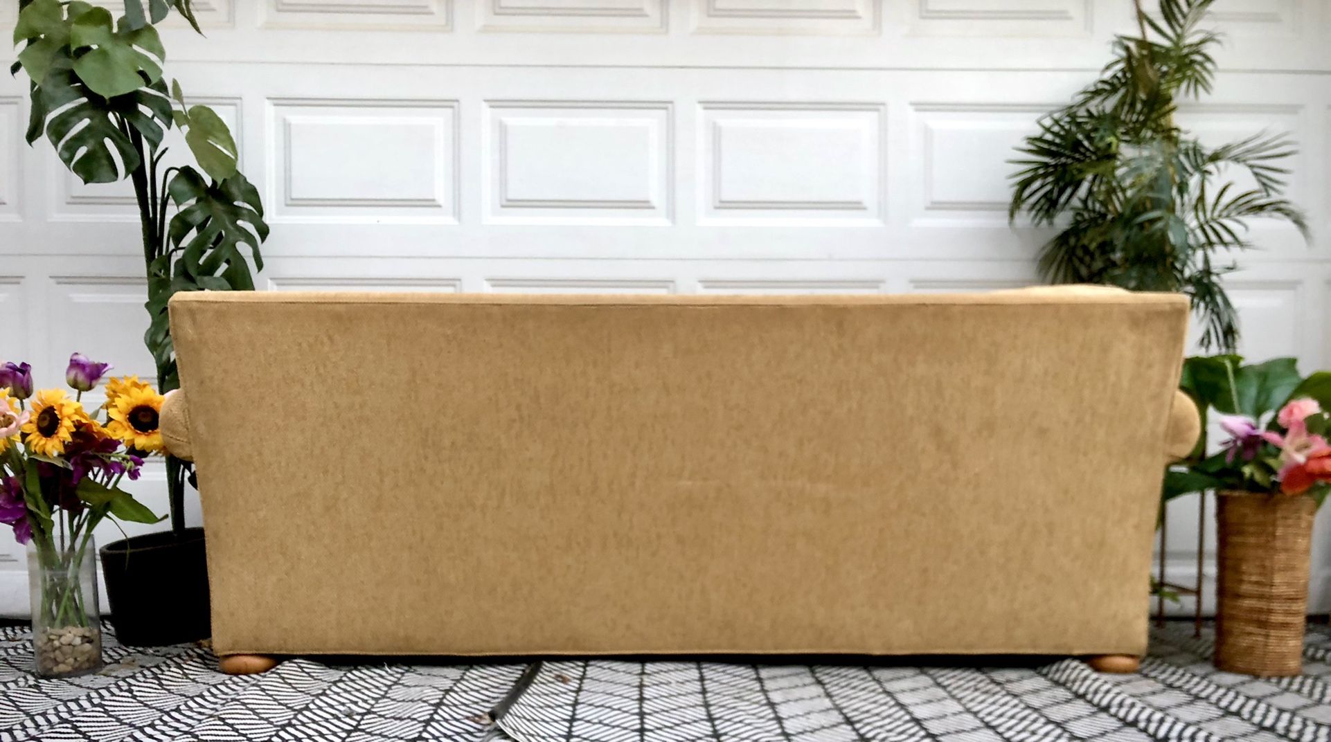 (Free Delivery)Yellow Gold Custom-Made Couch