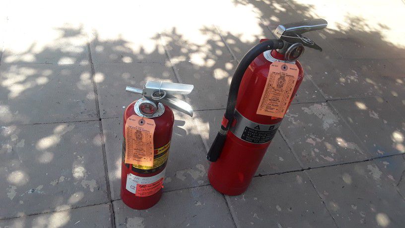 2 full Fire Extinguisher....
