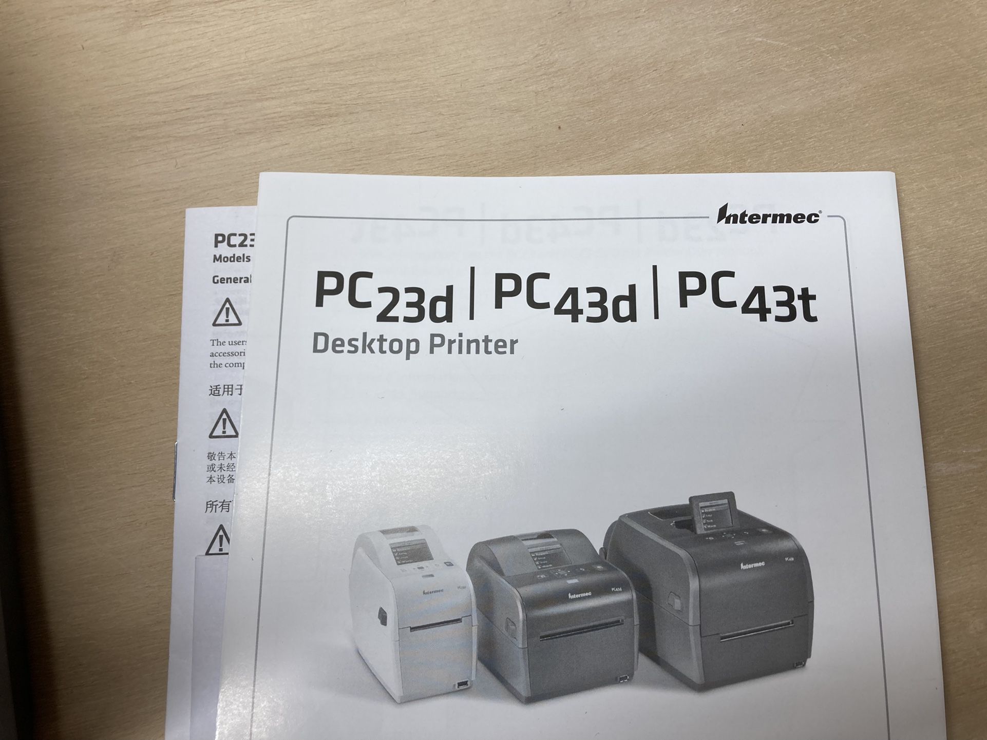 Direct Thermal Label USB printer INTERMEC PC43D