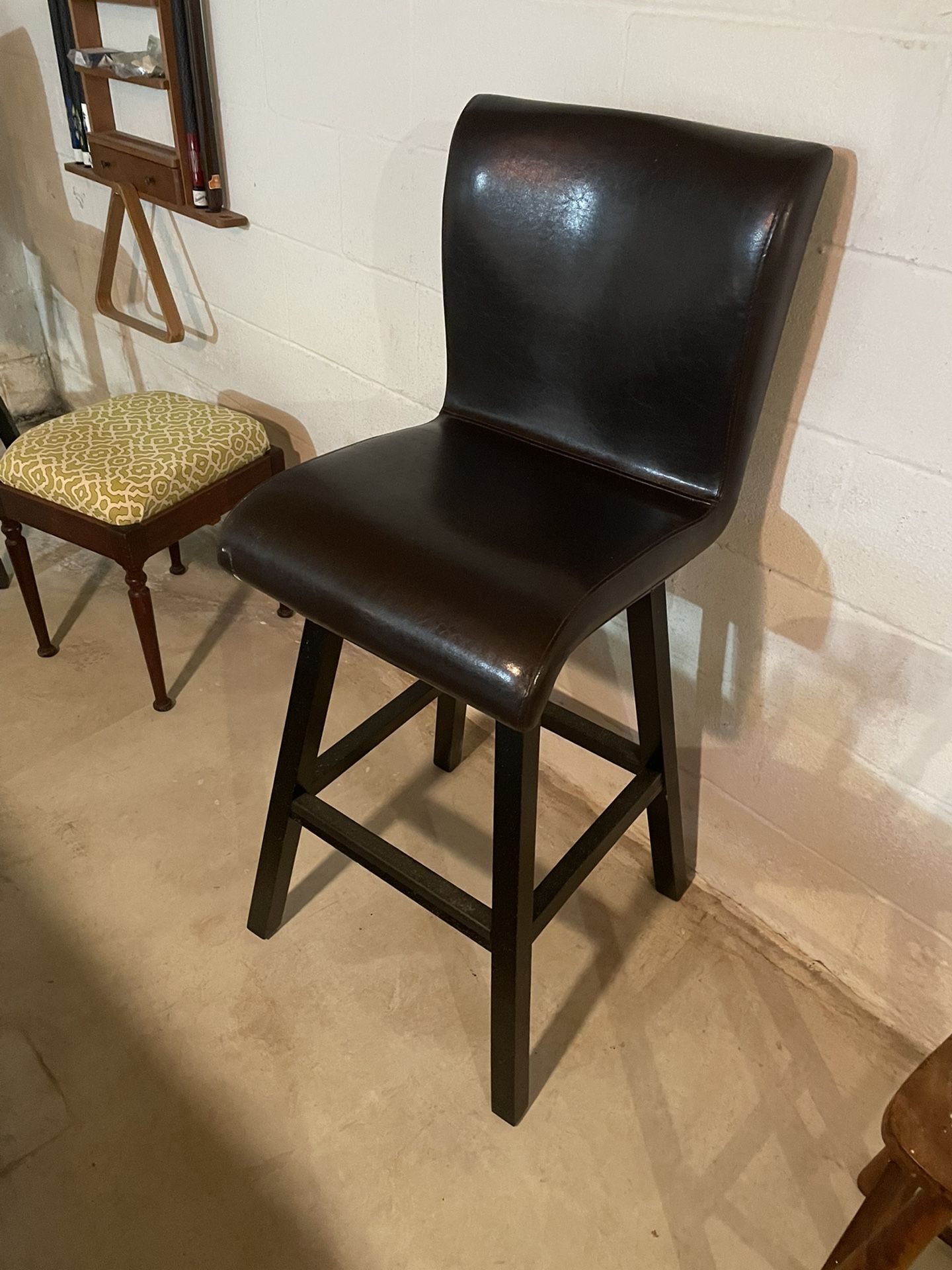 Brown Swivel Bar Stools- Bar Height