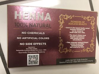 Brand New Sealed Henna For Hair All Natural With No Chemicals Thumbnail