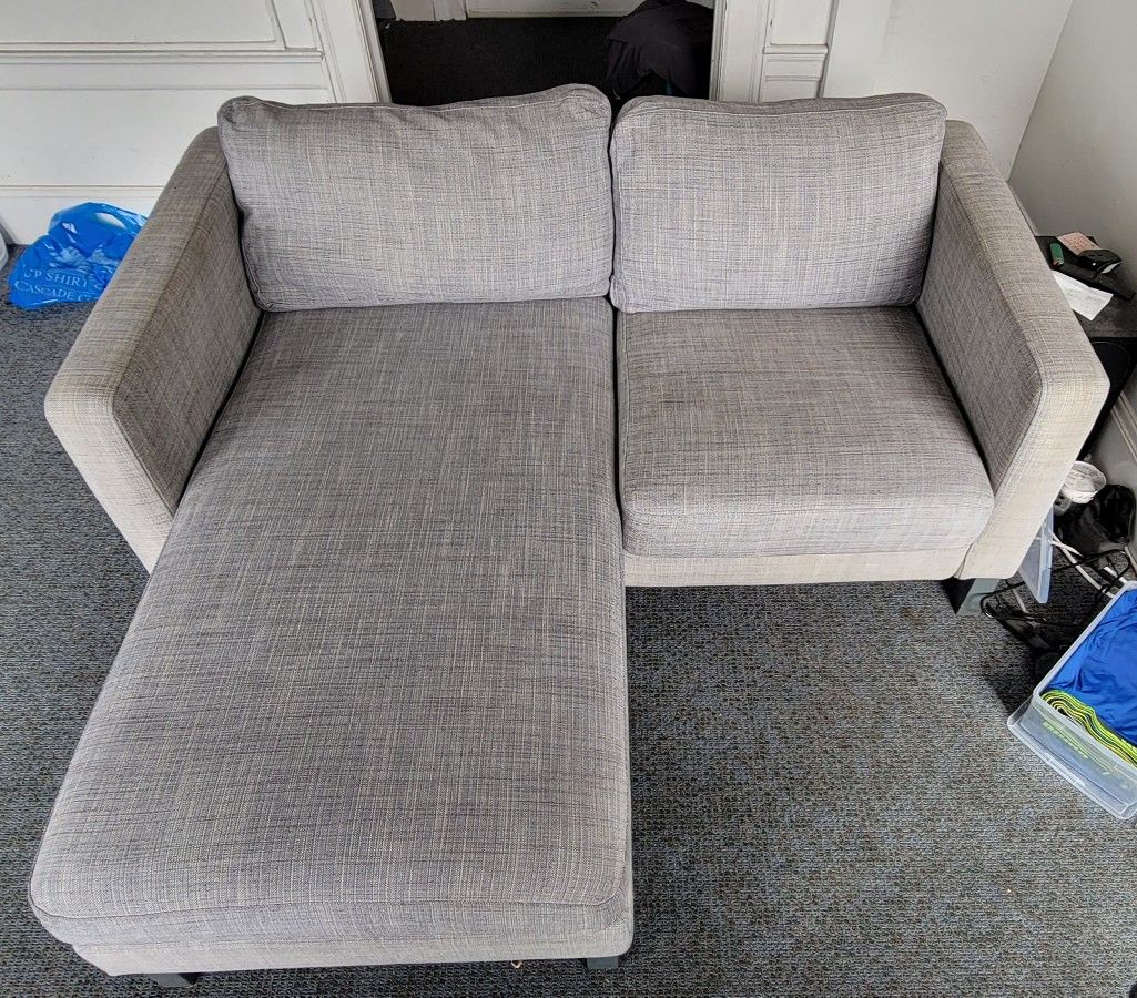 Ikea Karlstad Loveseat Chaise Sofa Combo 60% Off New