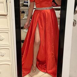 prom dress, formal dinner Red Thumbnail