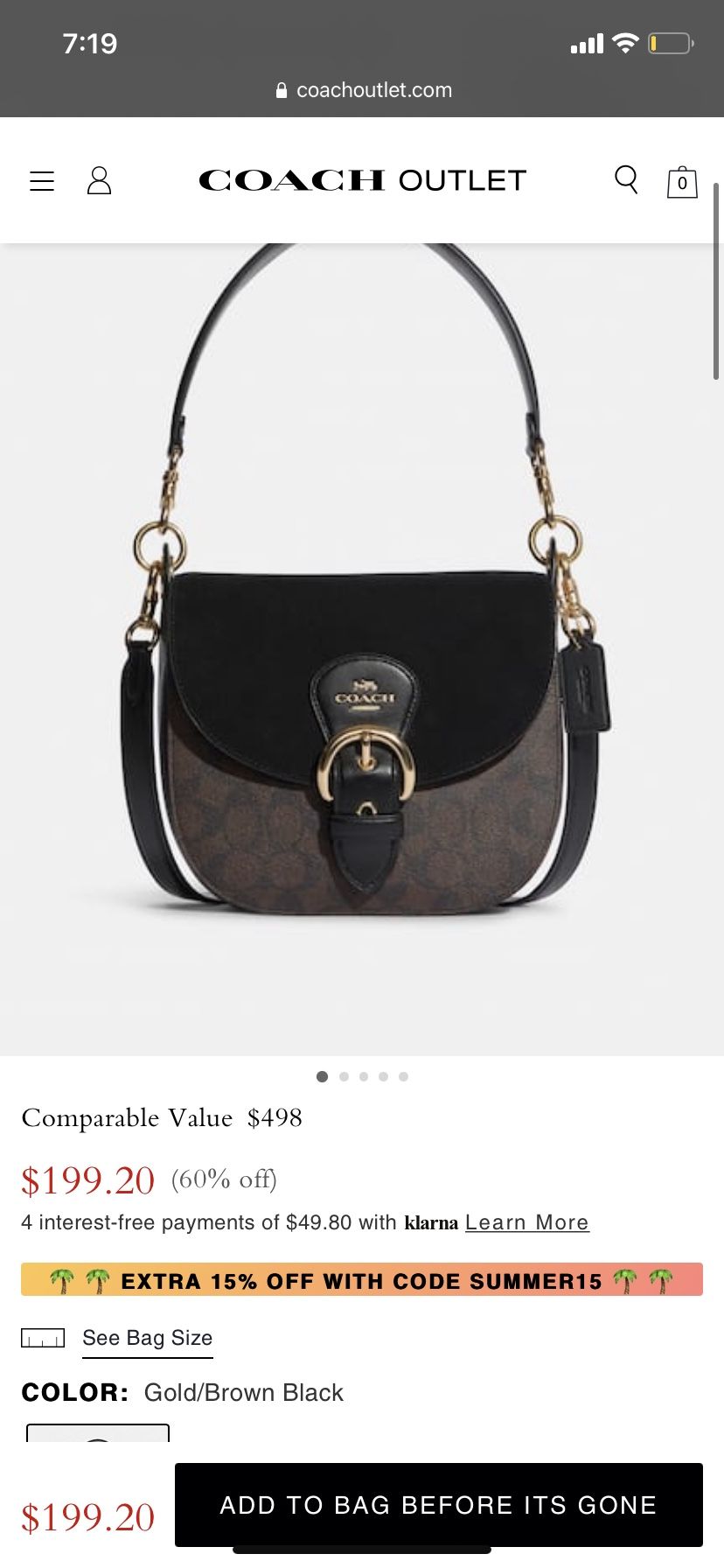 Authentic Coach Shoulder Bag