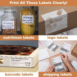 Shipping Label Printer, USPS Label Printer, 4x6 Thermal Printer for Shipping Labels, Commercial Grade Label Maker-High Speed & Clear Printing, Compati Thumbnail
