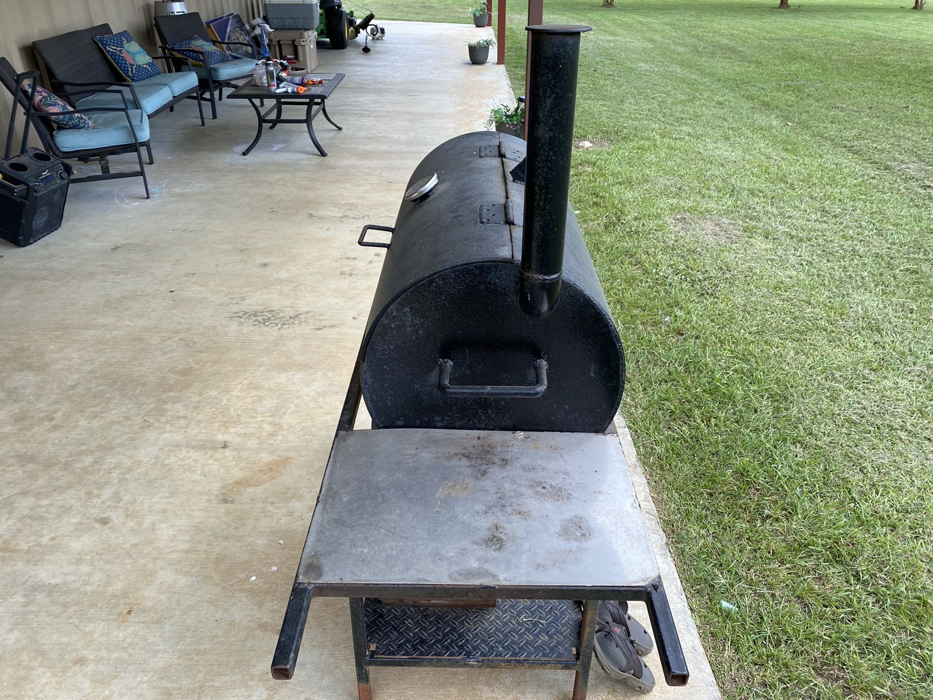 Homemade BBQ Pit