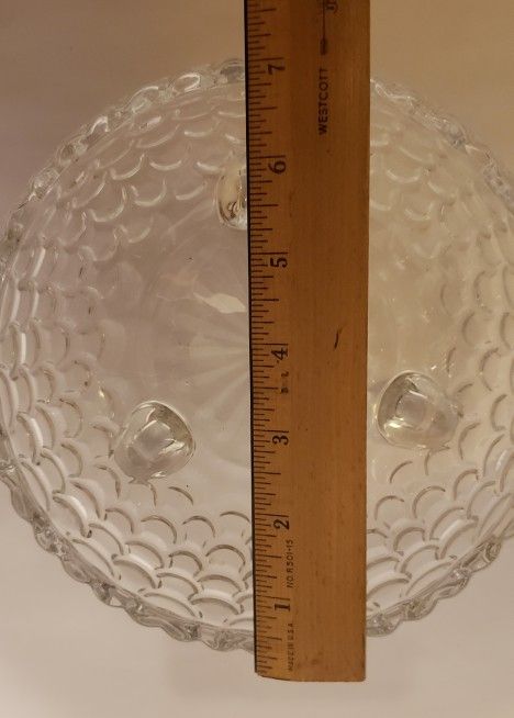 Crystal Glass Fish Scale Bowl 3.75"
