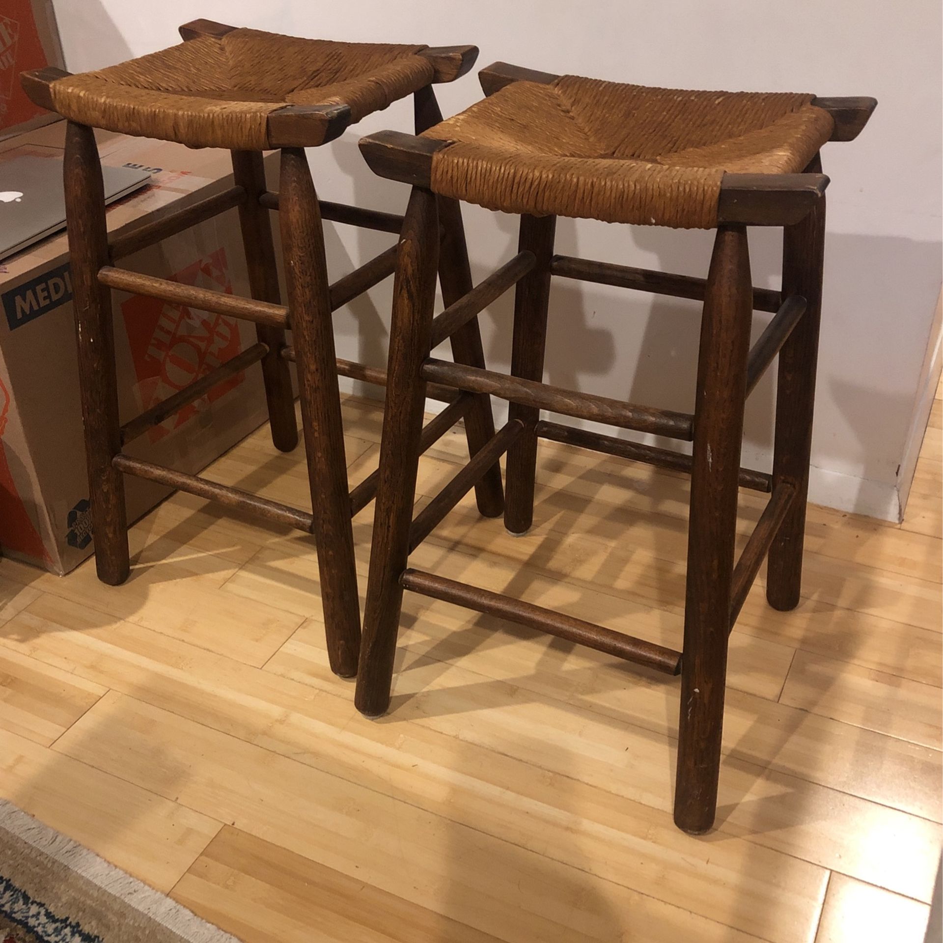 Two Wooden Stools
