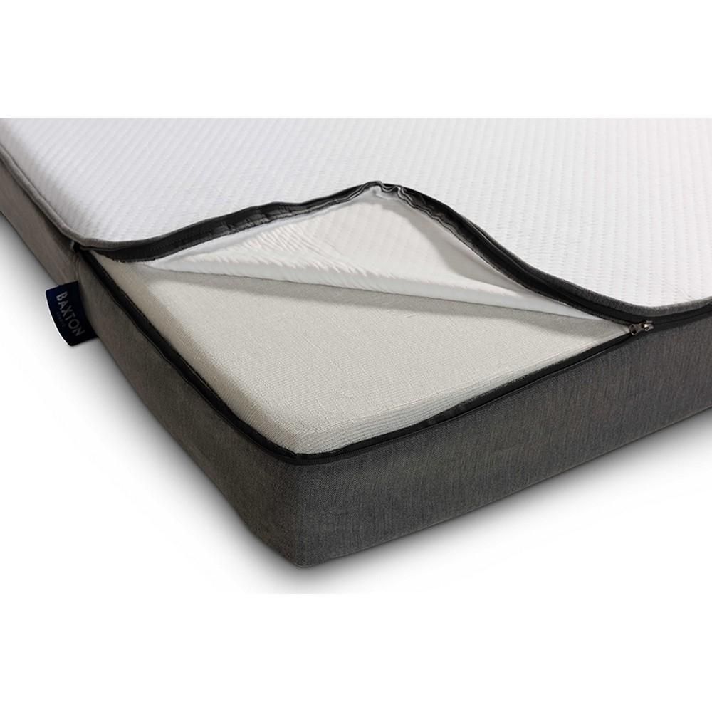 Baxton Studio Emery 6-Inch Dual Layered Hypoallergenic Twin Size Memory Foam Mattress