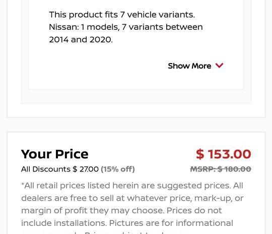 Nissan Rogue Cargo Area Cover -Rear (Retractable) Fits 2014-2020