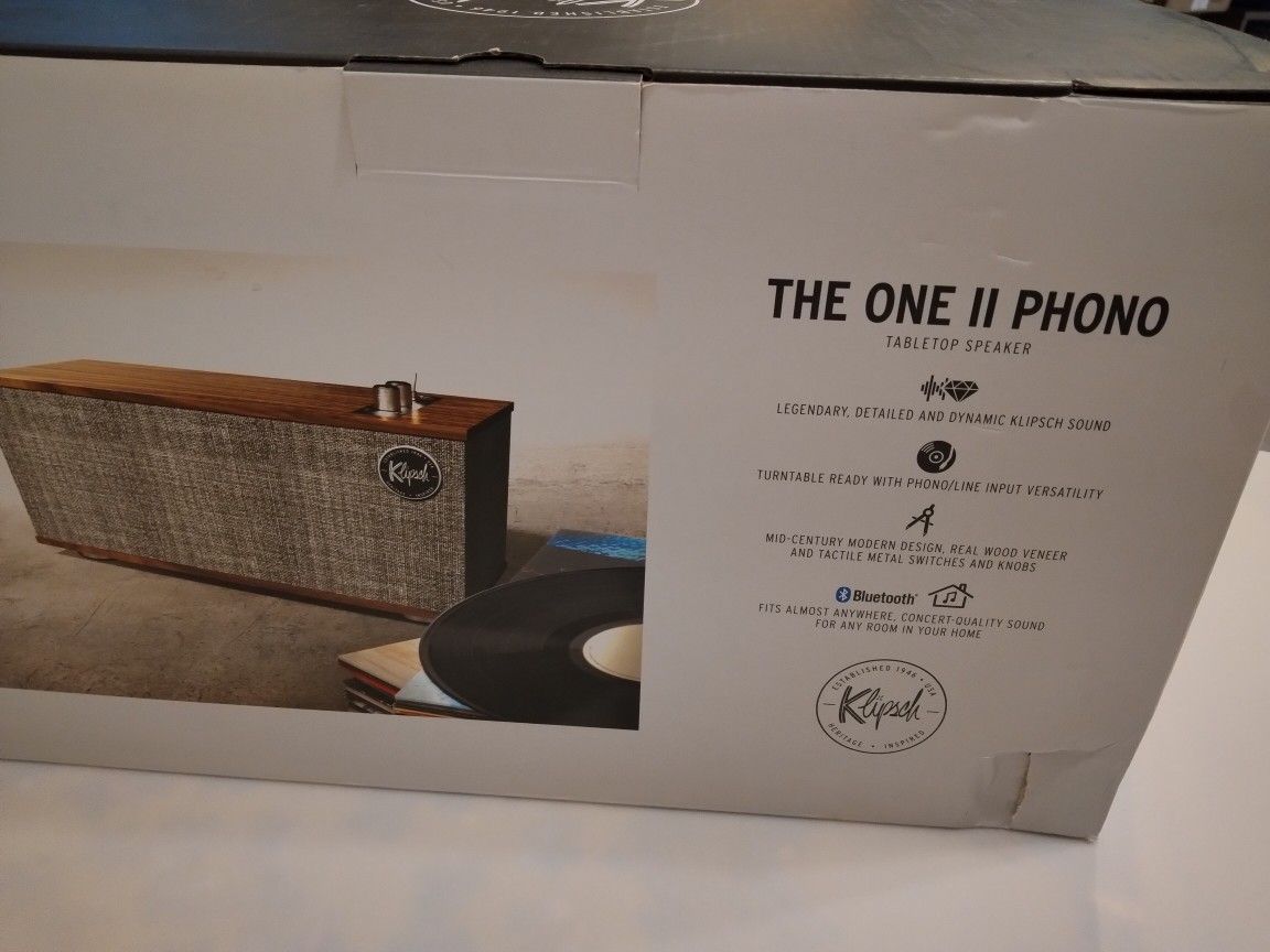 KLIPSCH ONE II BLUETOOTH/PHONO/AUX SPEAKER