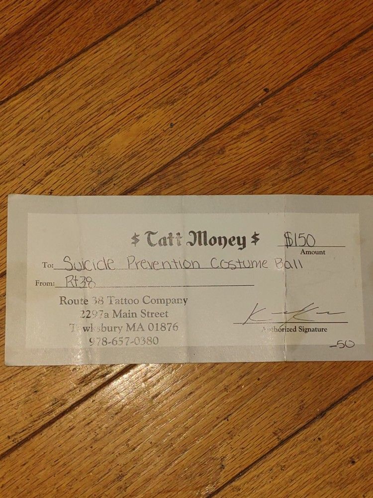 Tattoo Gift Certificate $150 Value Will Sell For $100