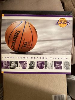 LAKER 2003/04 SEASON TICKETS BOOKLET and 2004 PLAYOFF BOOKLET Thumbnail