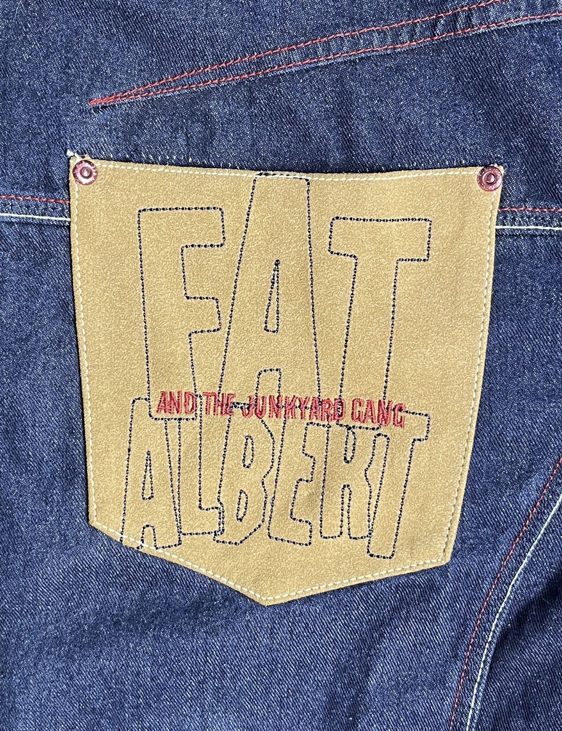 Platinum FUBU Fat Albert and The Junkyard Gang Denim Jacket   Size XL