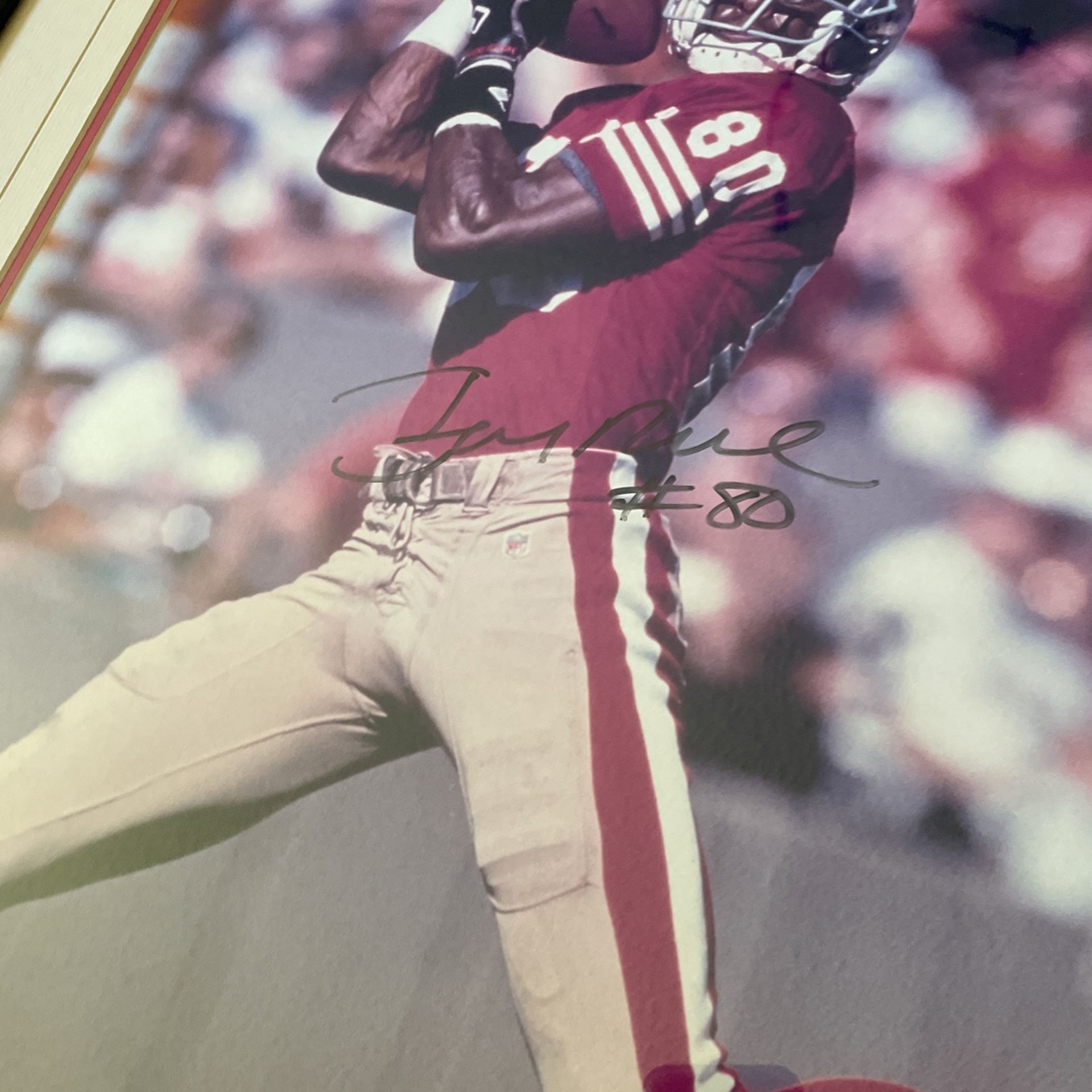 Jerry Rice Auto Photo 16x20 COA