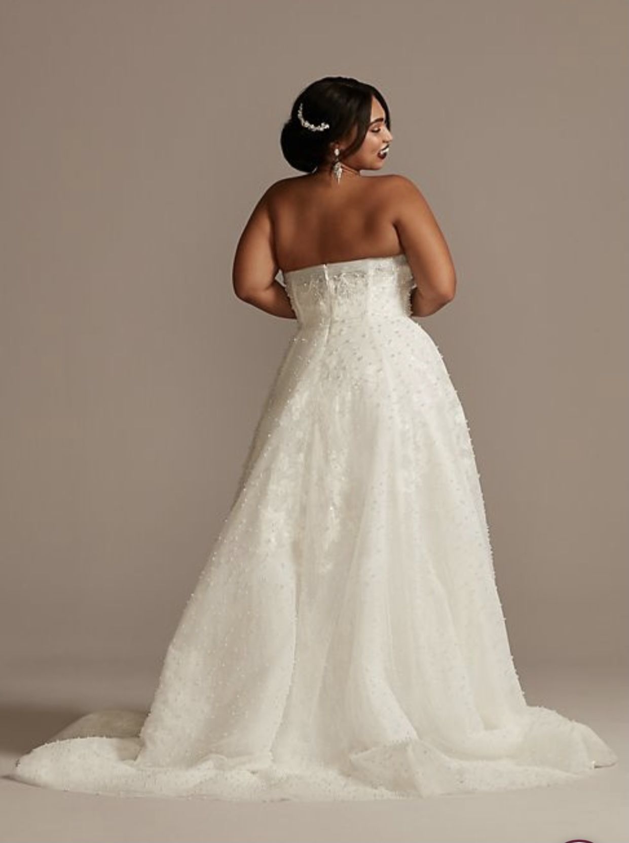 Bridal dress, Ivory White, Plus Size 16, Wedding Dress