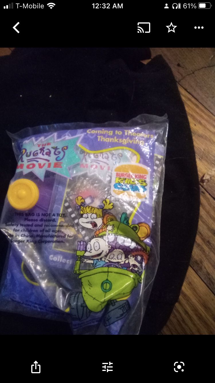 Burger king’s Kids Toy  (Rugrats Figure) In Plastic 