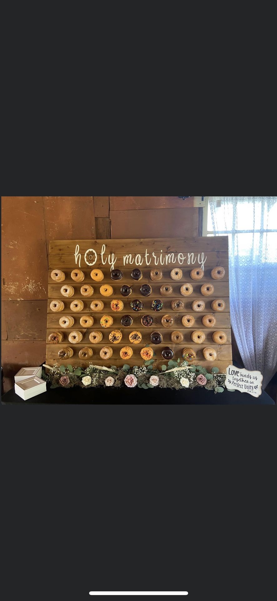 Wedding Donut Board