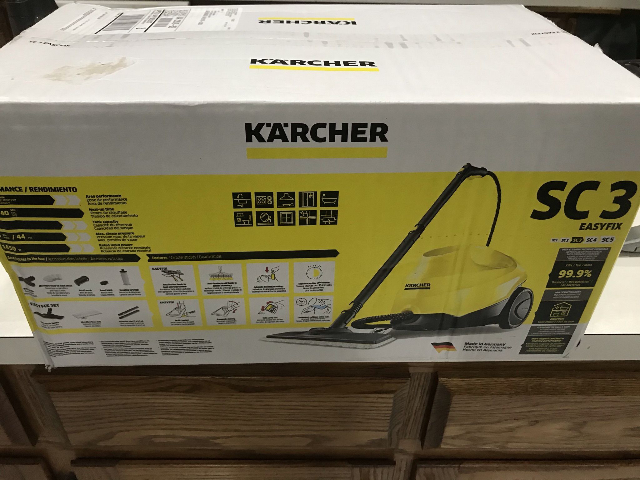 New Karcher SC 3 EasyFix Steam Cleaner