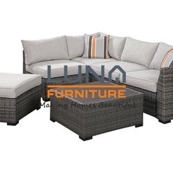 Cherry Point Gray 4-piece Outdoor Sectional Set

 Thumbnail
