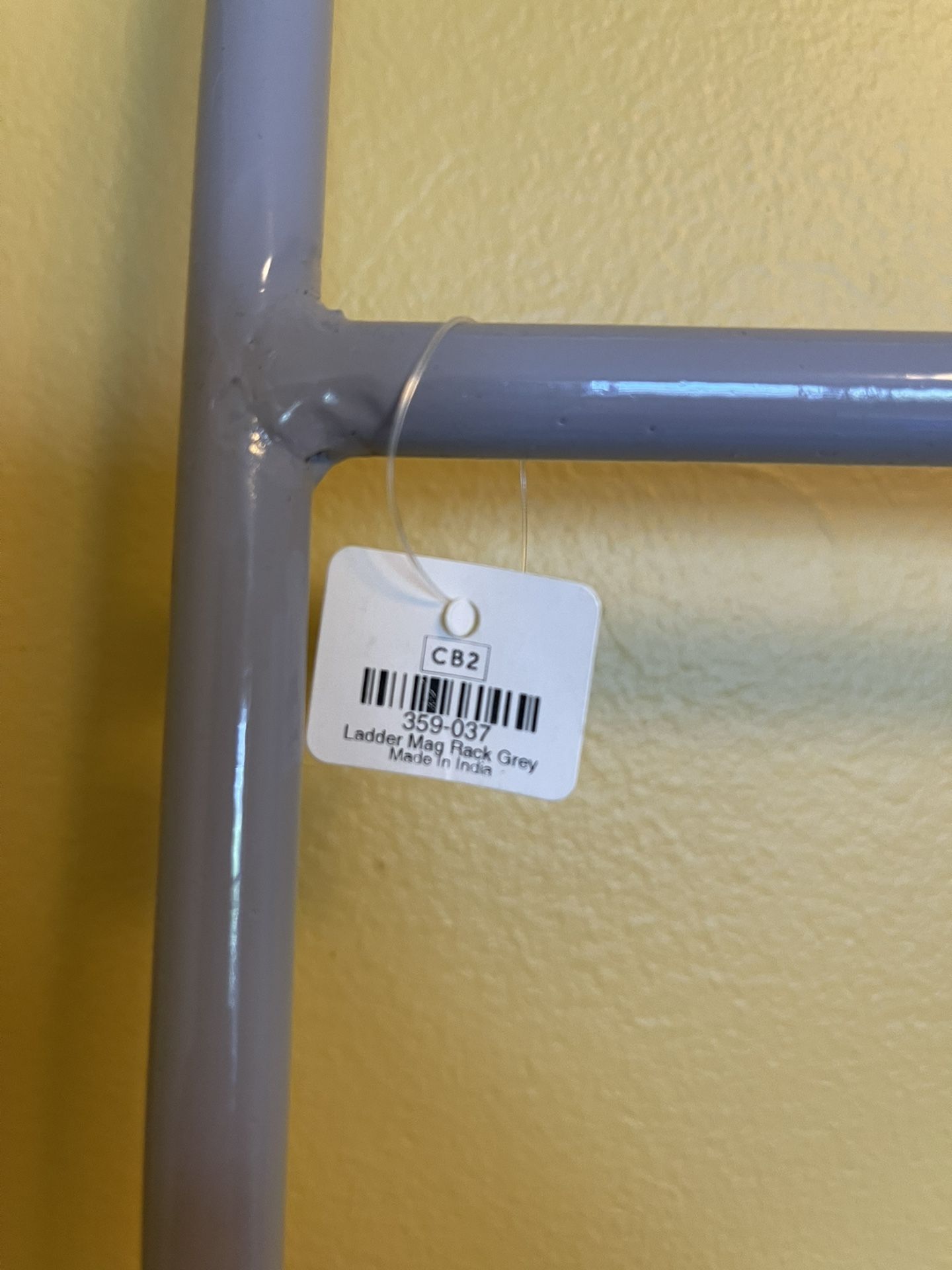 BRAND NEW - CB2 Ladder Magazine Rack - Gray