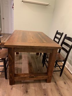 Wooden Table and Chairs Thumbnail