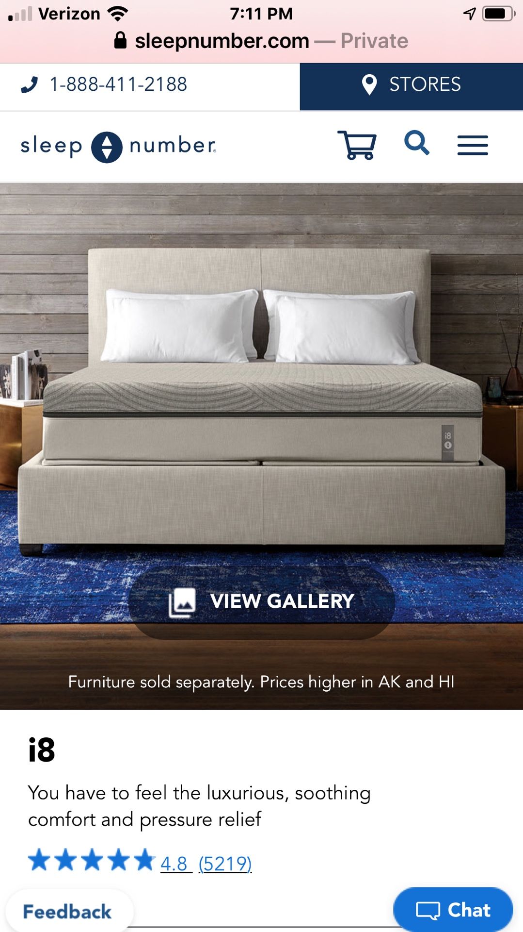 Sleep Number Innovation Series i8 Queen 550 obo for Sale in Rancho