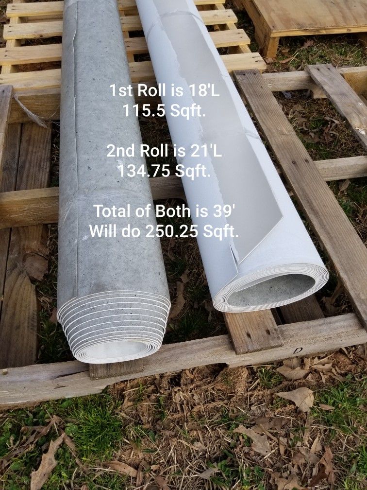 2 Luxury Vinyl Sheet Flooring Rolls