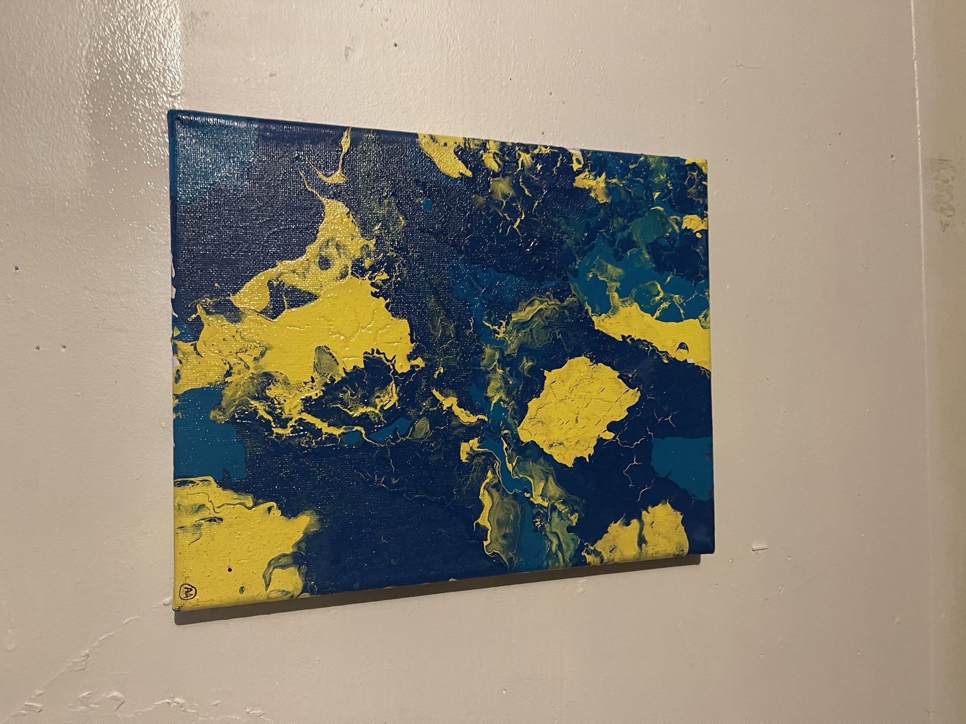Blue & Yellow Painting
